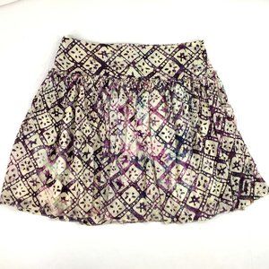 GAP full skirt cotton gathered lined (E566)